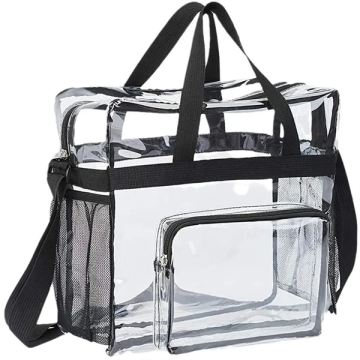 Clear Tote Bag Stadium Bag 12x12x6inch Adjust Shoulder Strap