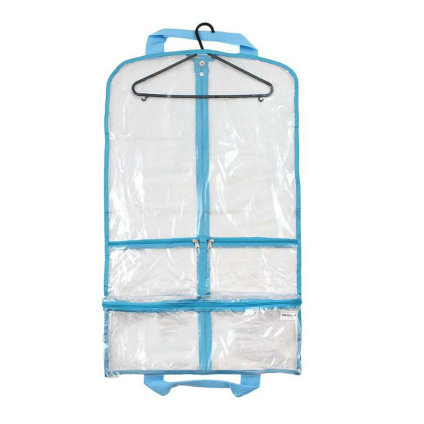 Hanging Garment Organizer with Transparent Pockets