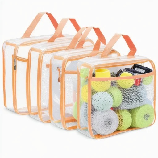 Transparent Storage Bags Set for Home or Toy Organization Bag