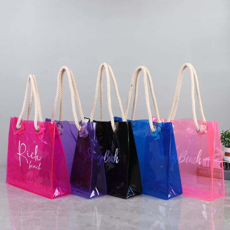 Colorful Transparent Beach Bags