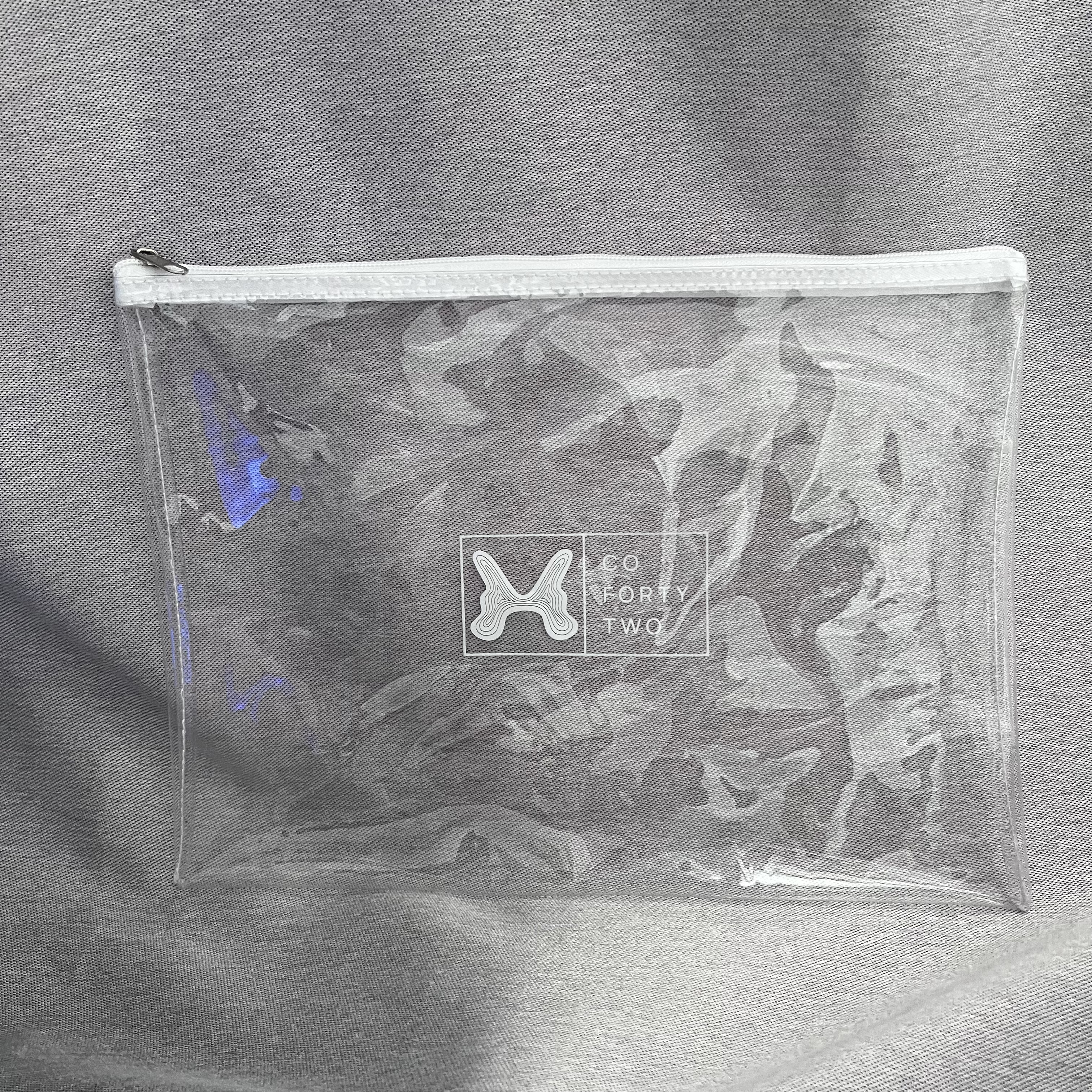 Hibiscus Hotel Transparent Zipper Pouch