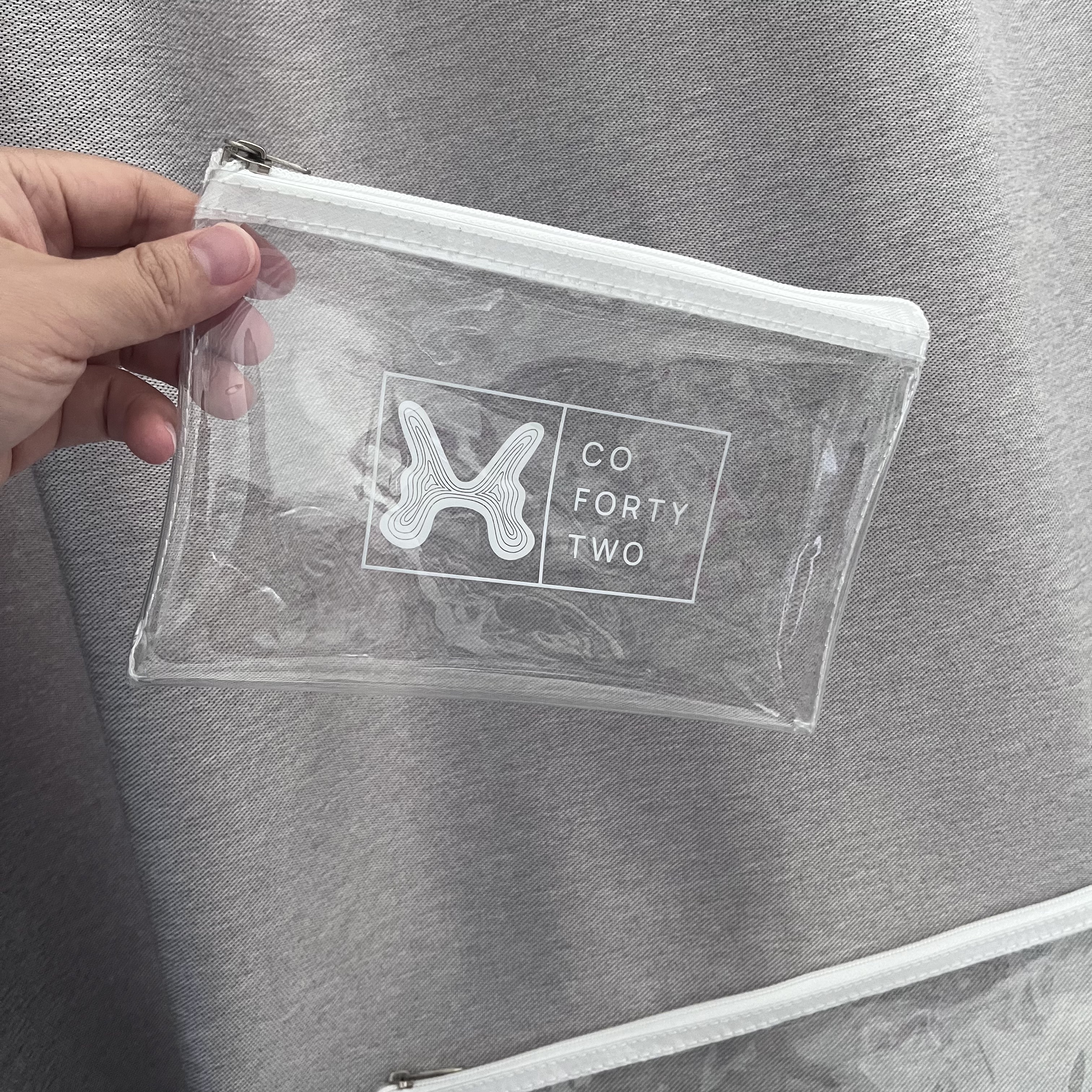 Hibiscus Hotel Transparent Zipper Pouch