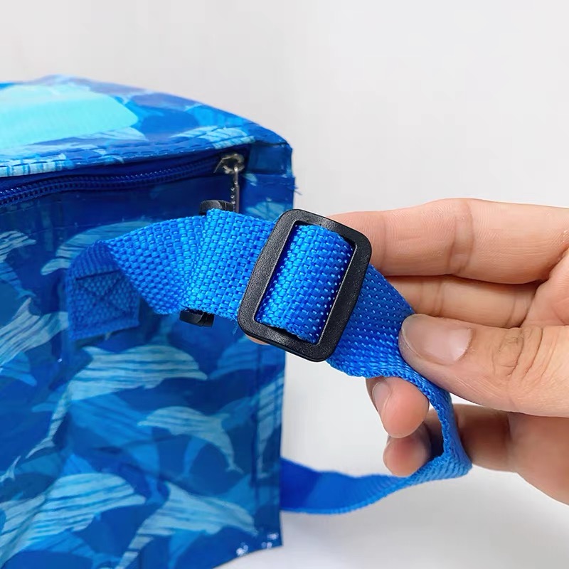 Blue Insulated Lunch Bag