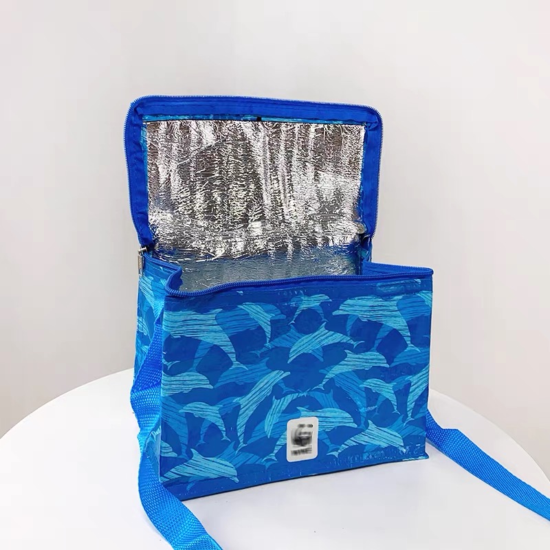 Blue Insulated Lunch Bag
