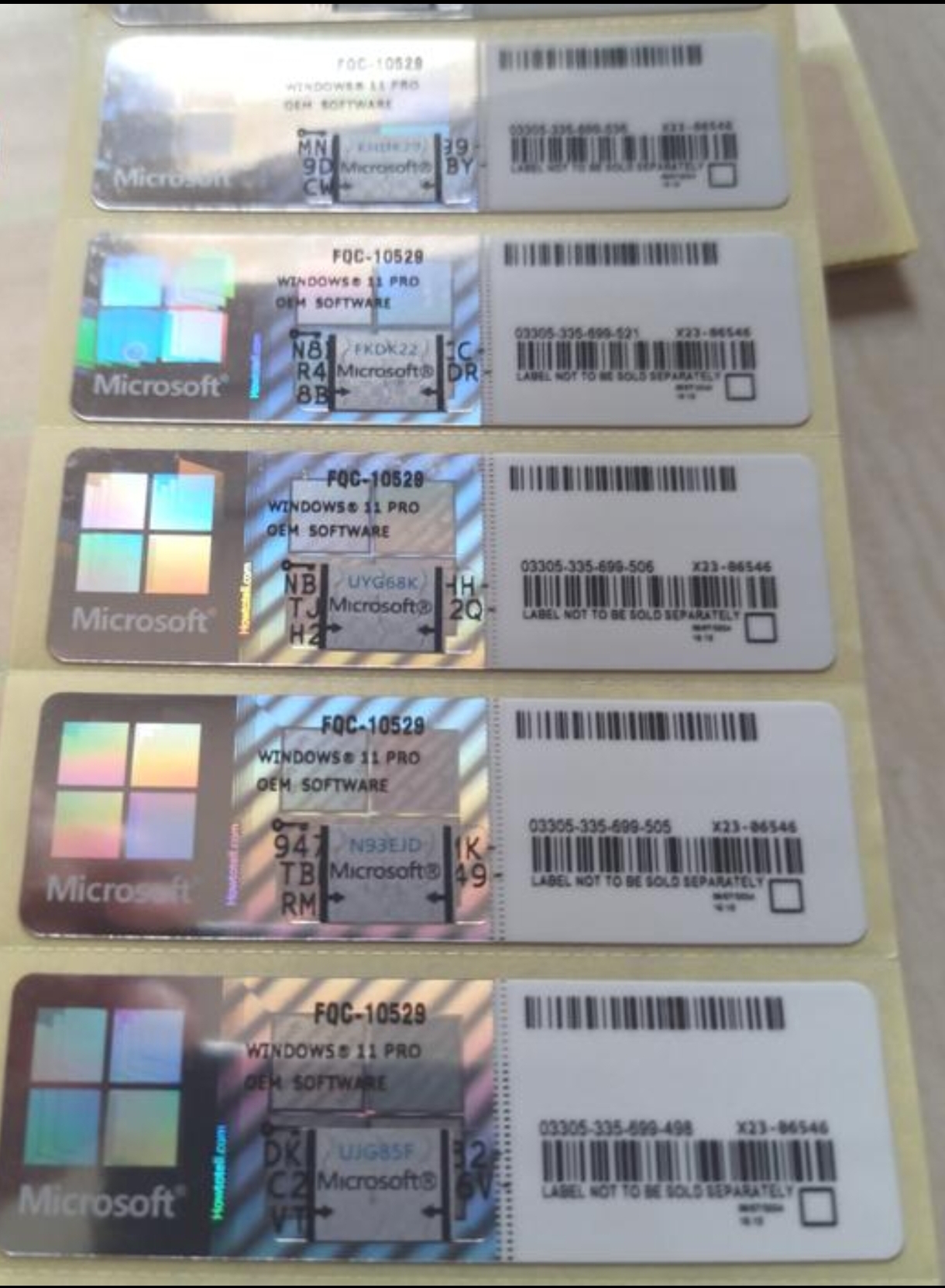 Microsoft Windows 11 Pro License (COA)