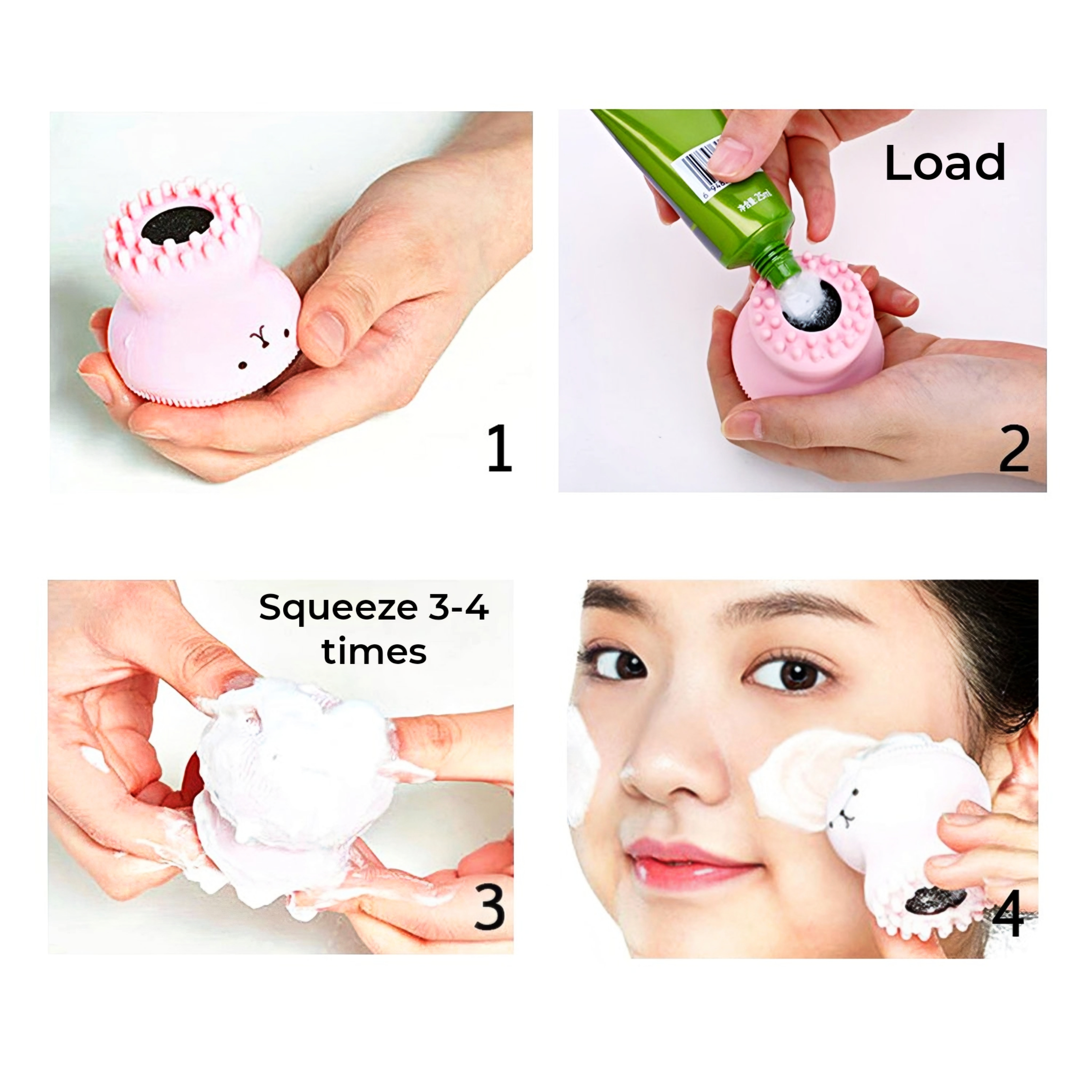 Cute Silicone Face Cleansing Brush