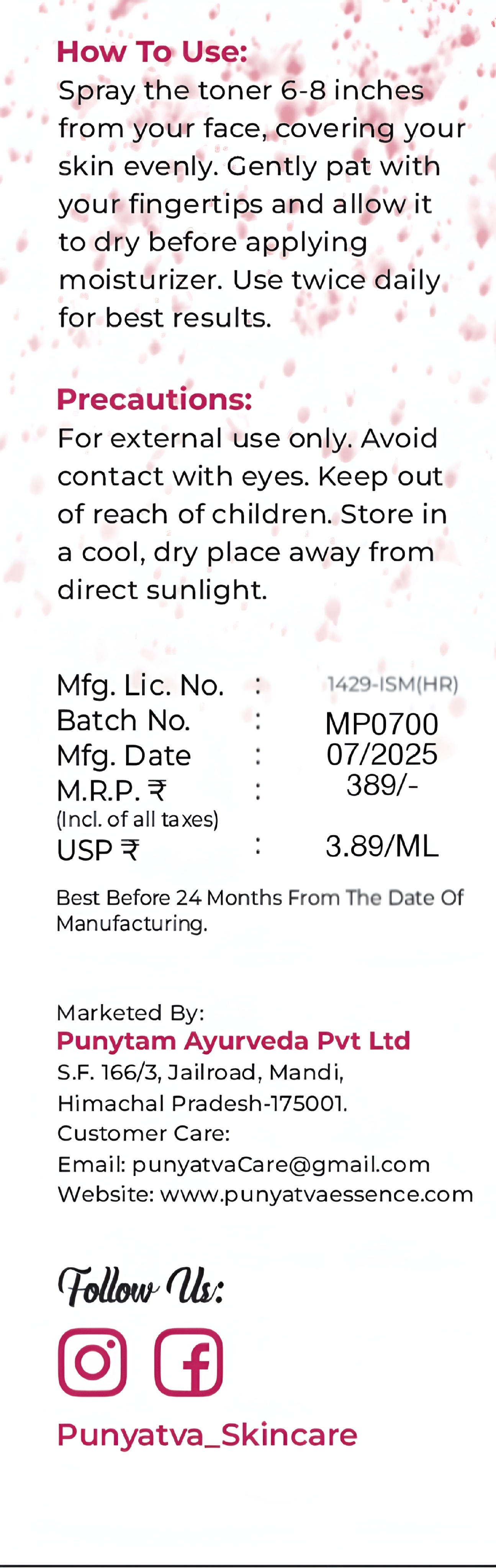 Saumya Ras Facial Toner