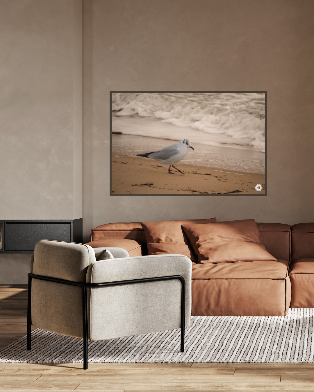 Une mouette à la plage