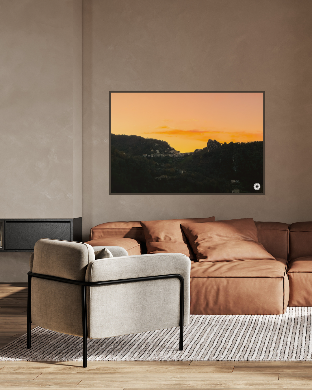 Lumière du soir sur la vallée