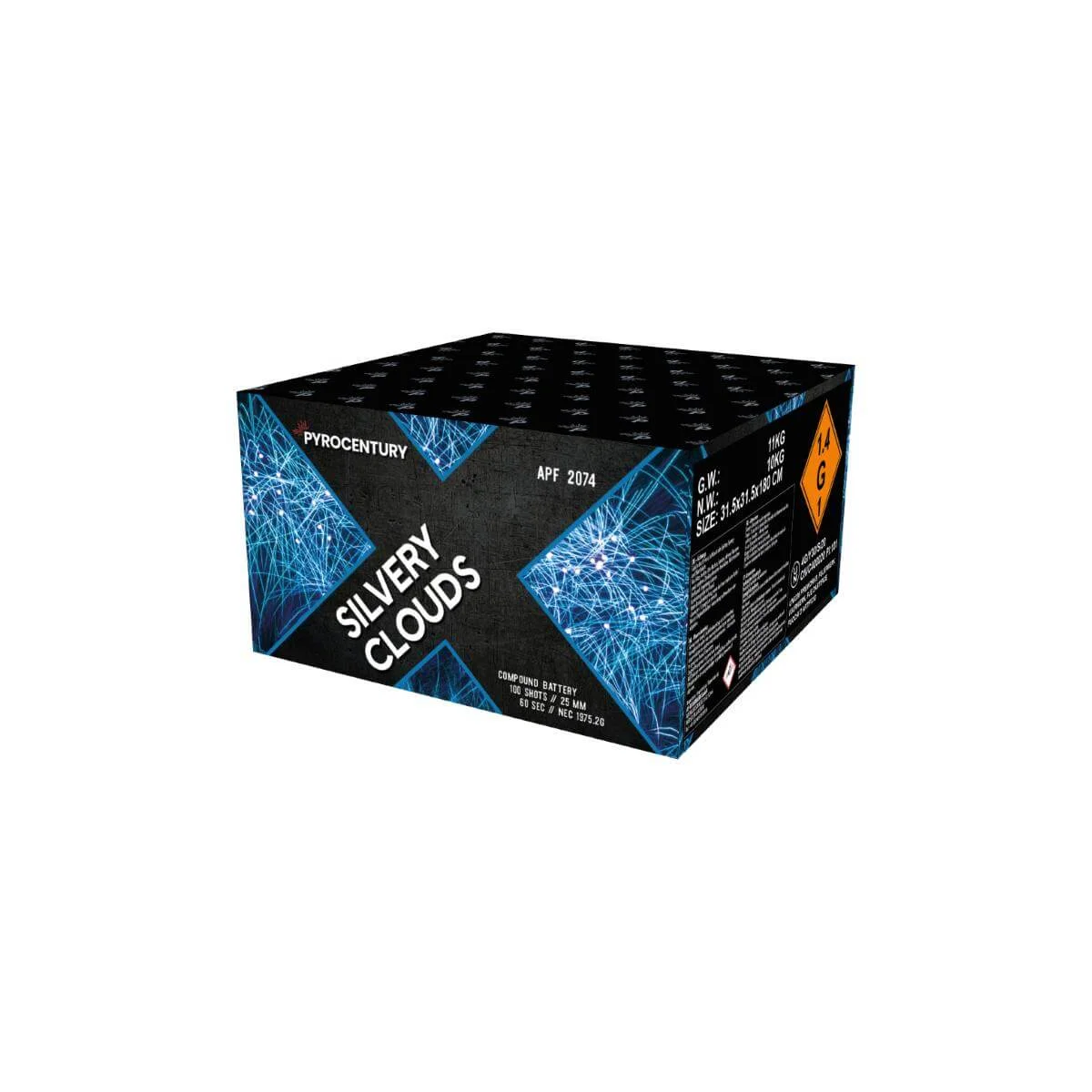 Pyrocentury Silvery Clouds