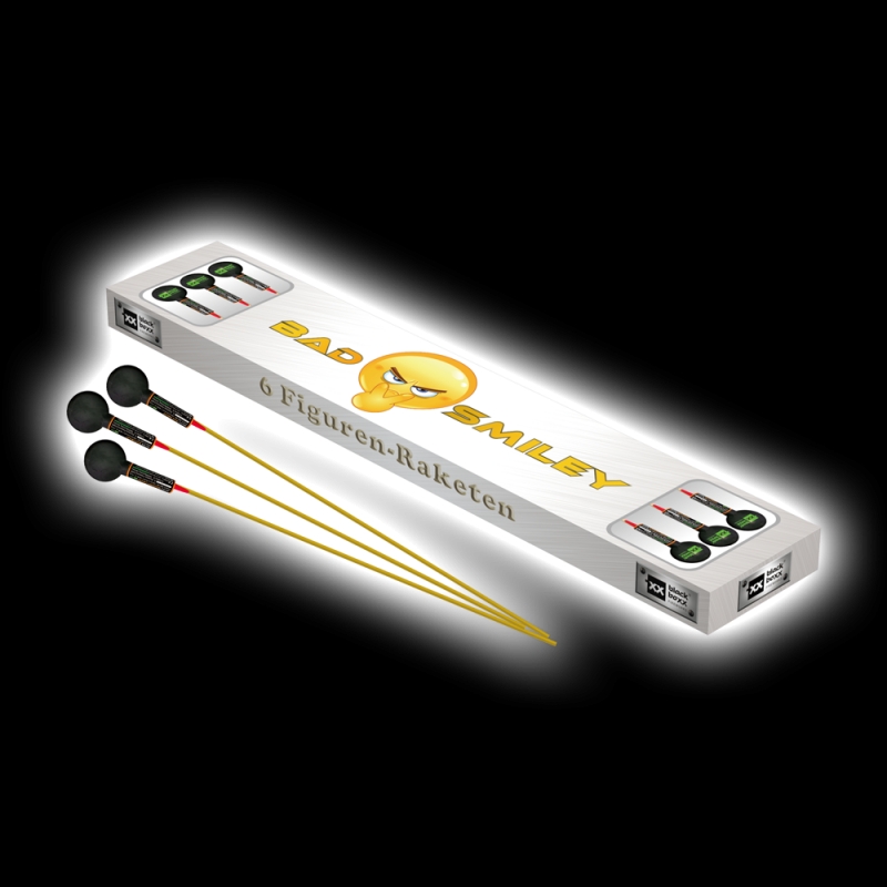 Blackboxx Bad Smiley (6er Schachtel - Kugelraketen)