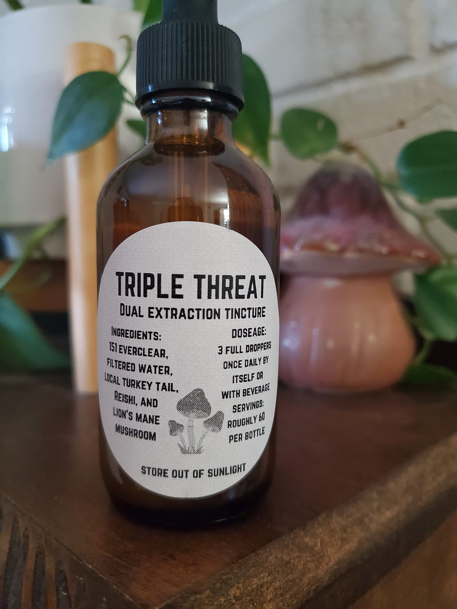 Triple Threat Dual Extraction Tincture 2oz or 4oz