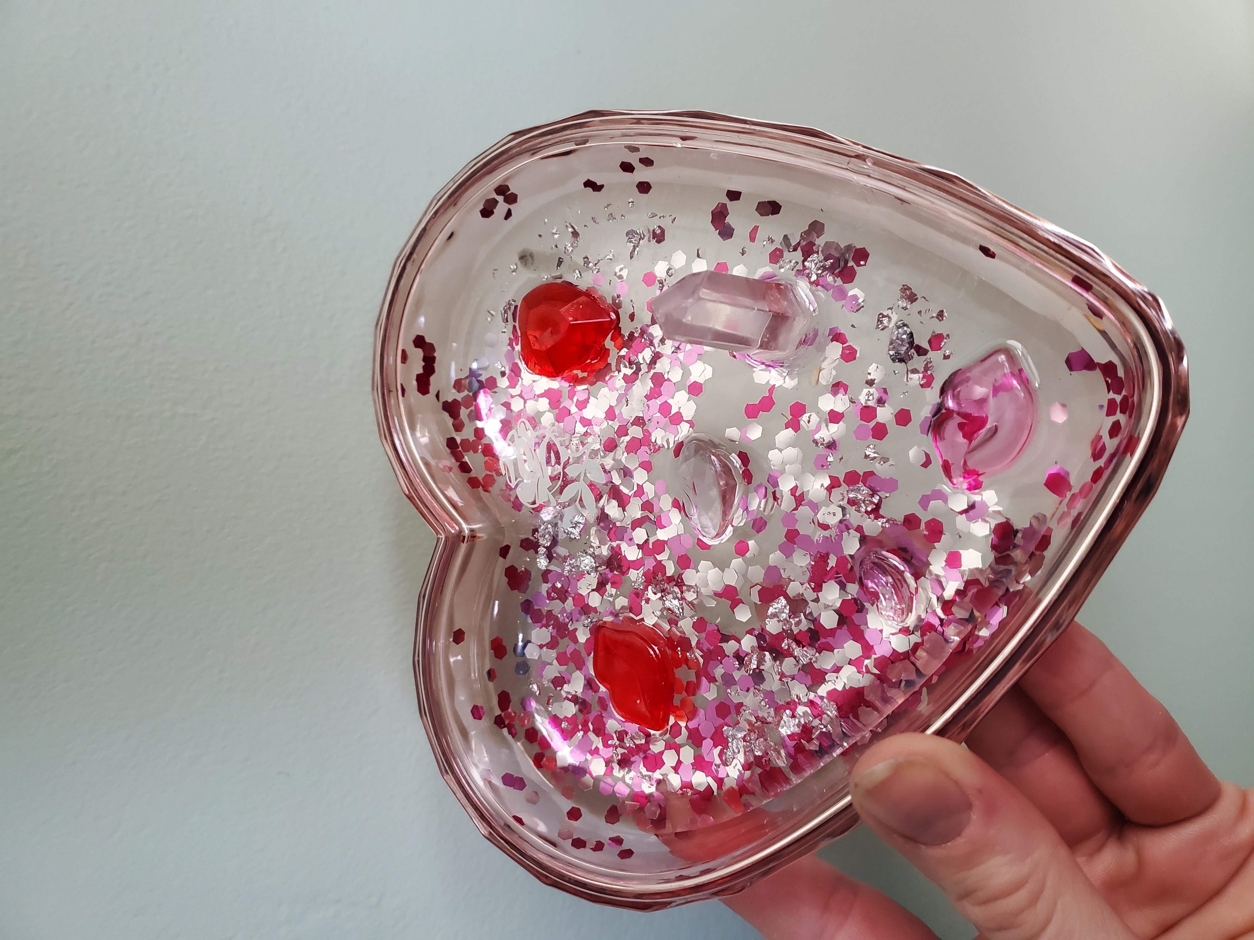 Heart-shaped Jewelry Tray-Pink