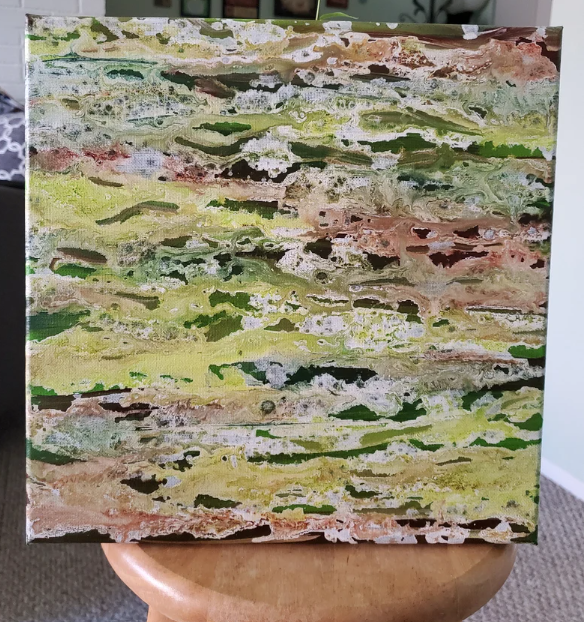 Camo Static Channeled Art Painting