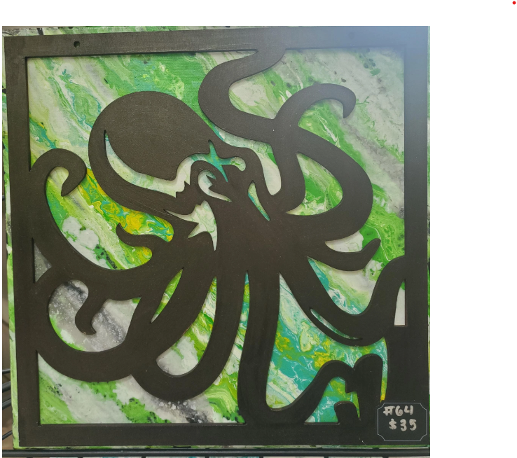 Octopus 3D Canvas Painting