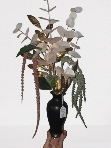 Mystical Floral Arrangement with Clear Quartz Point