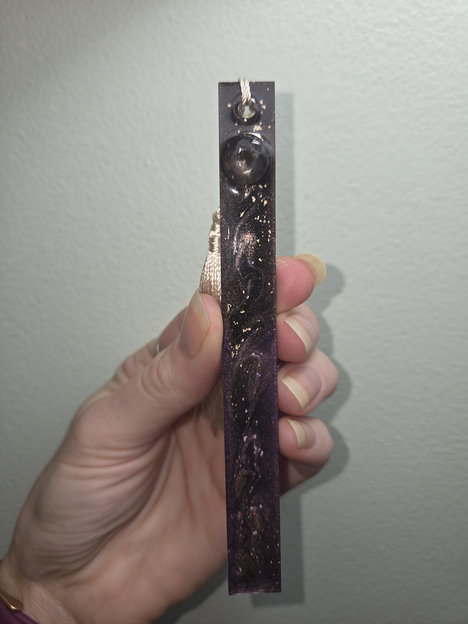 Galaxy Series Resin Bookmarks-Thin Purple
