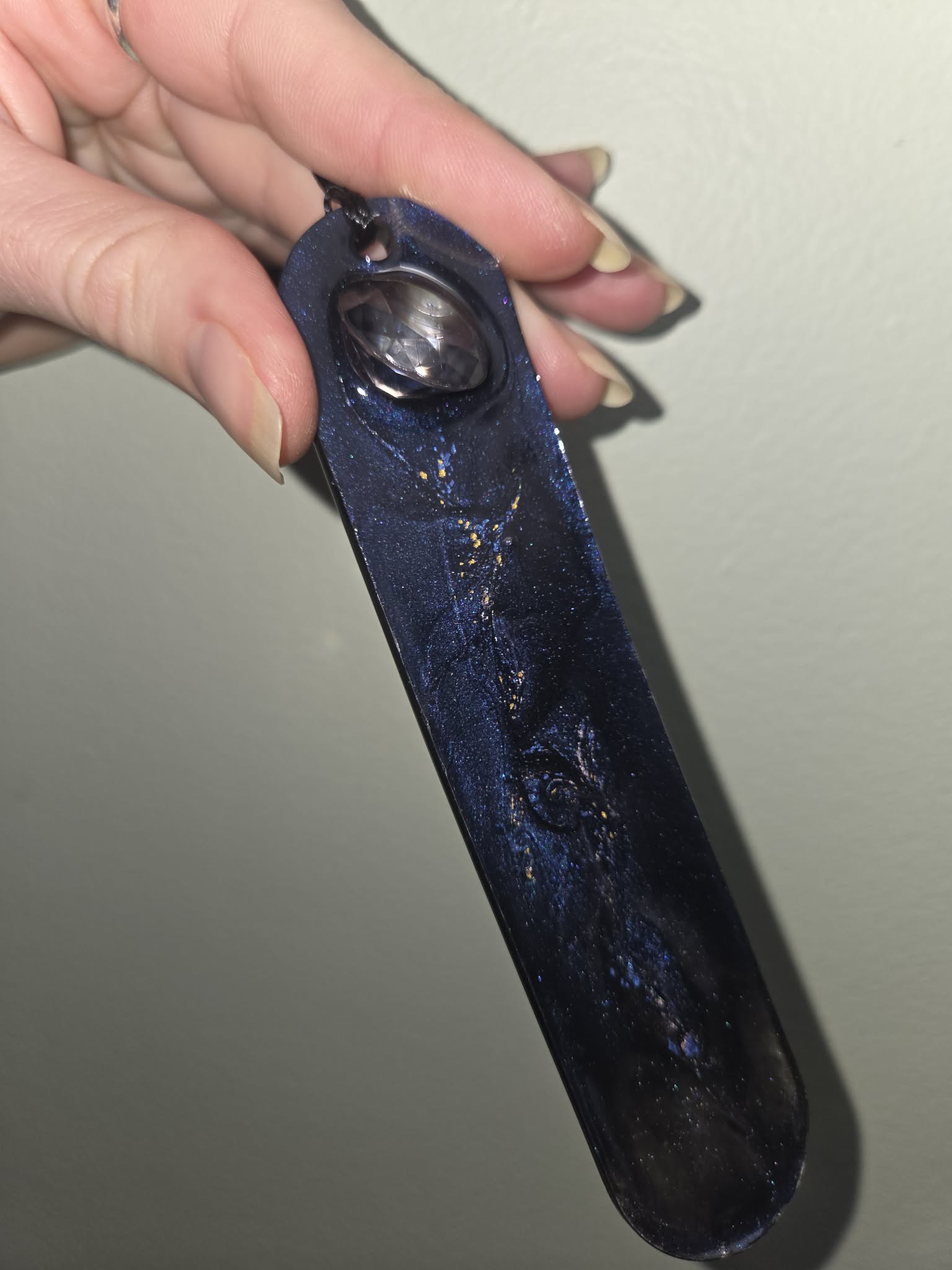 Galaxy Series Resin Bookmarks-Blue