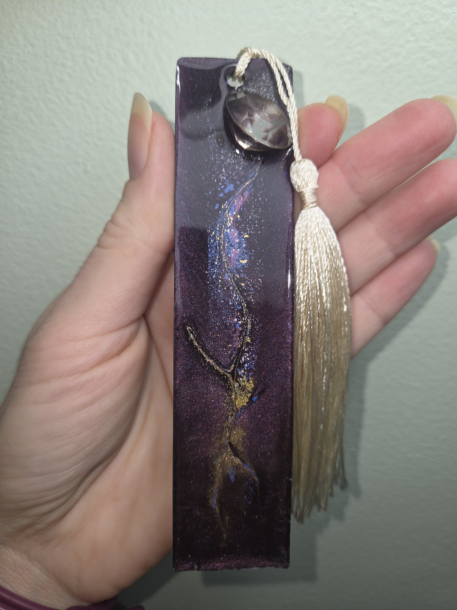 Galaxy Series Resin Bookmarks-Purple