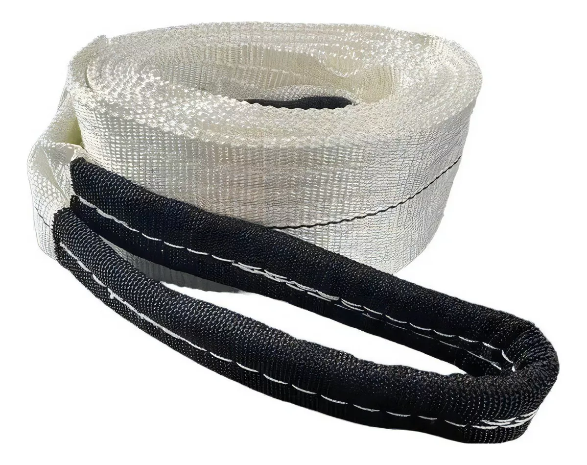 Cinta de Elevación de Carga 4 toneladas, 3 metros, 100 mm, Factor de Seguridad 5:1, Blanca.