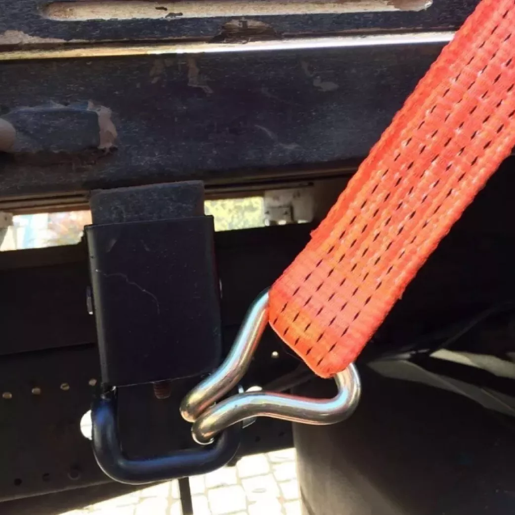 Correa con trinquete para carga de 5 toneladas, 50 mm de ancho, 9 metros de largo, para amarre de camión, color naranja