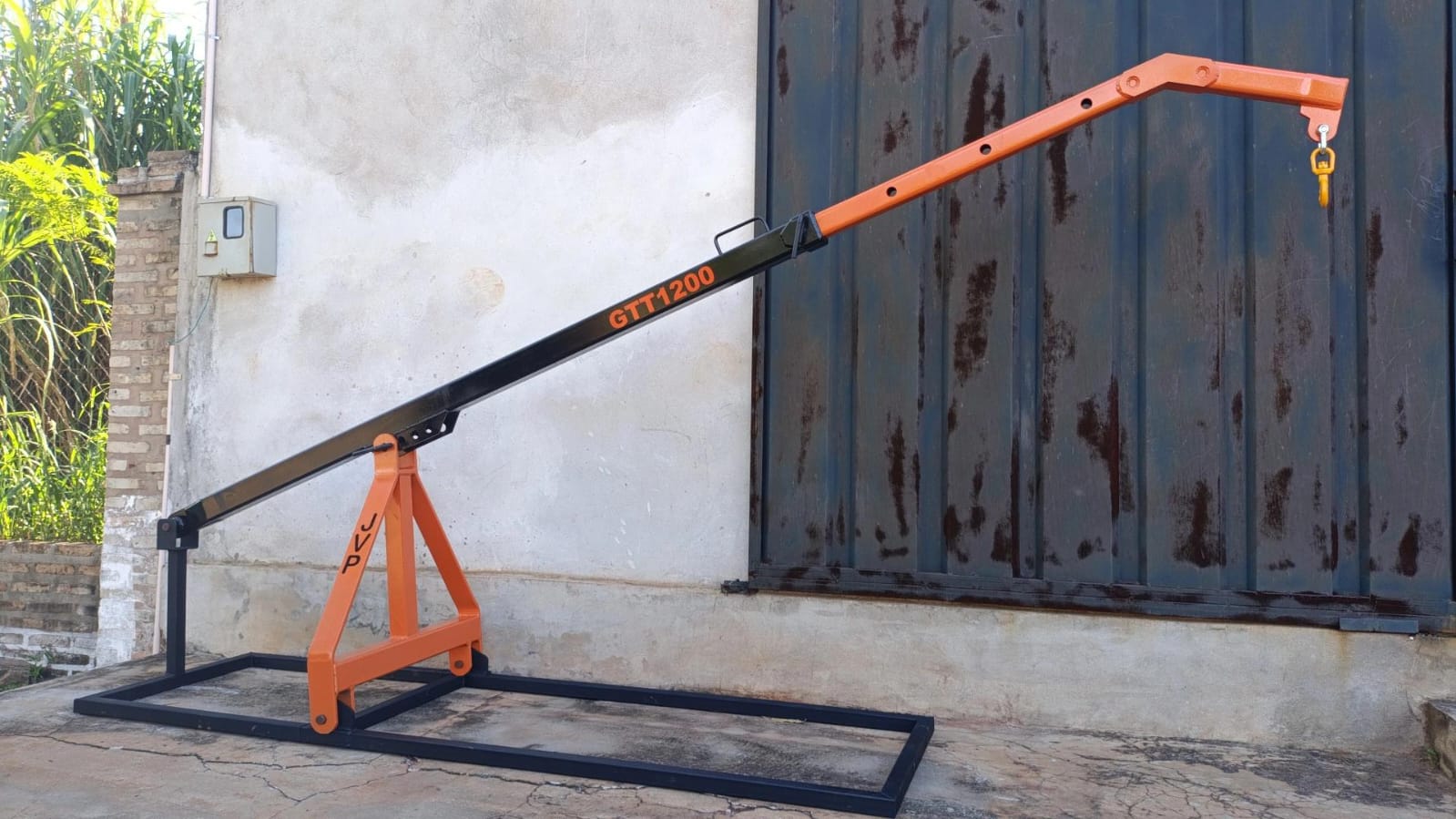 Guincho agricola trasero para tractor, 1200Kg(negro con naranja)