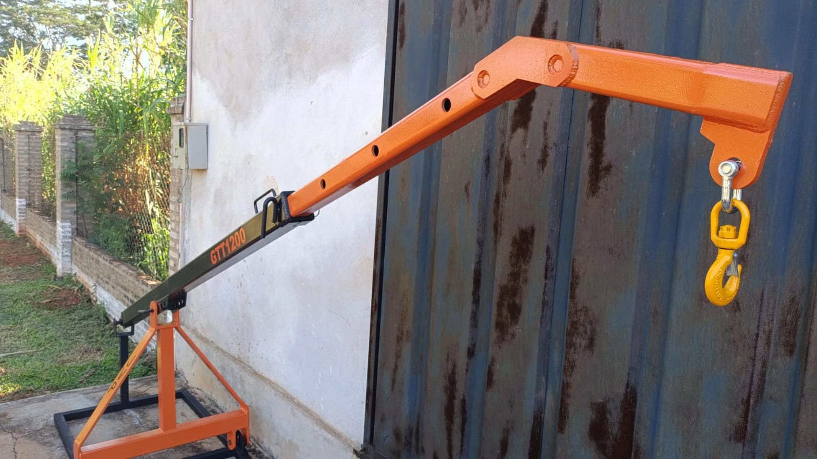 Guincho agricola trasero para tractor, 1200Kg(negro con naranja)