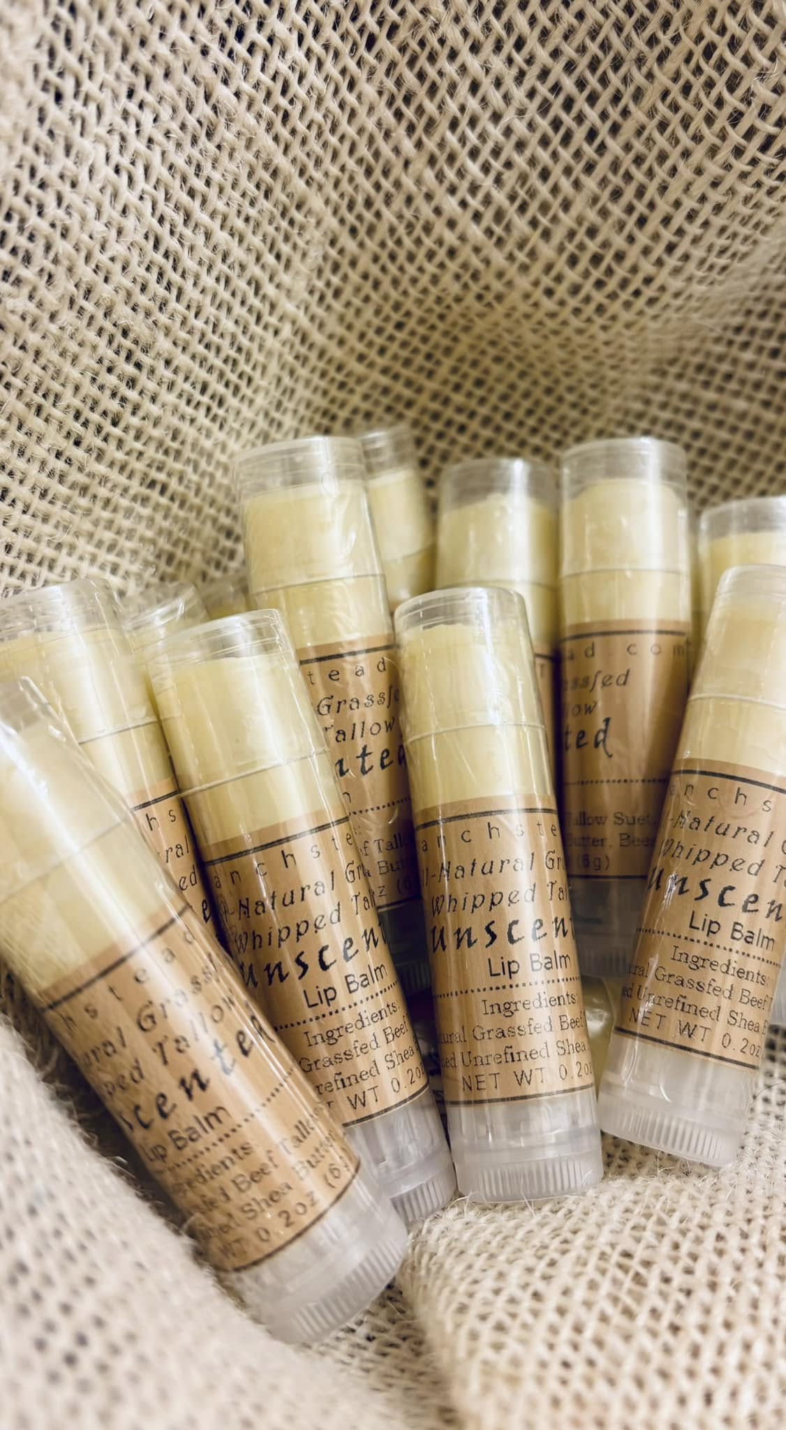 All-Natural Grassfed Tallow Lip Balm