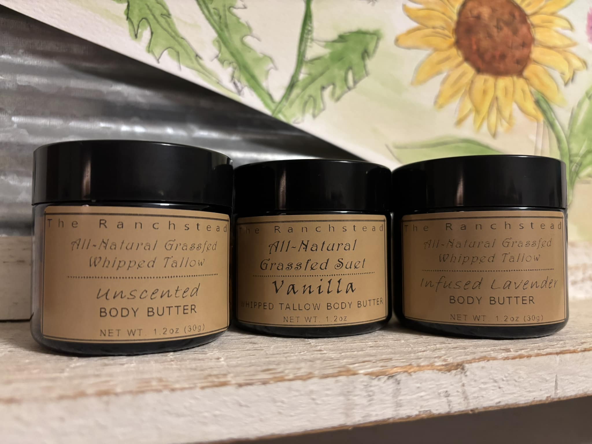 All-Natural Grassfed Whipped Tallow Body Butter