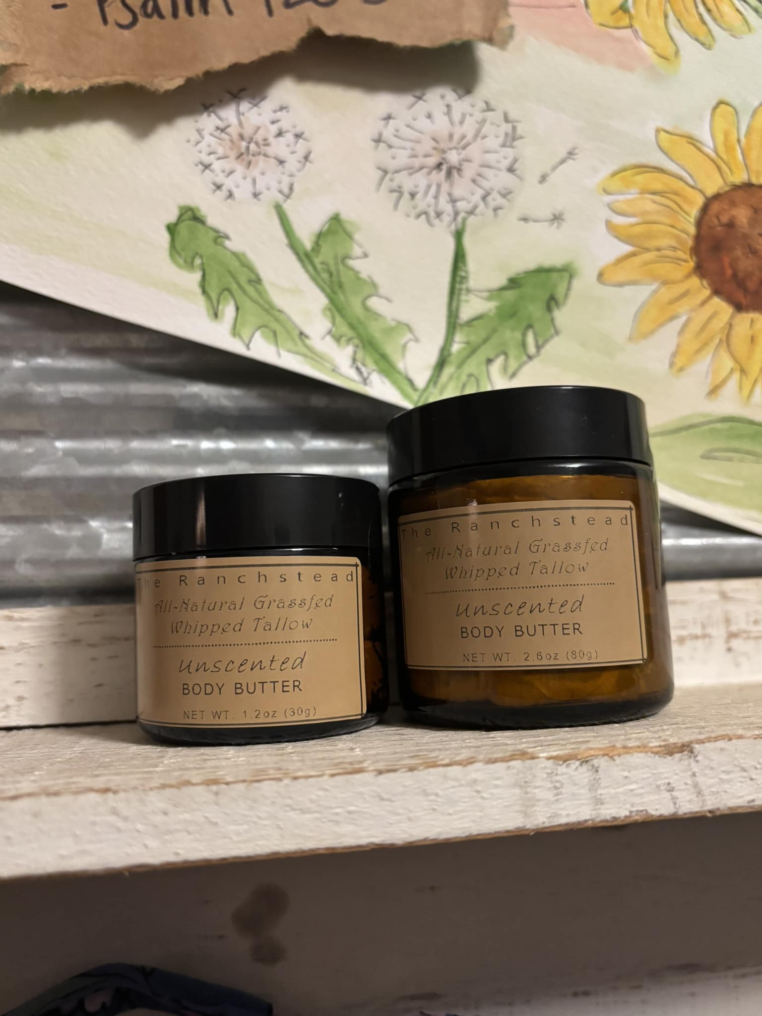 All-Natural Grassfed Whipped Tallow Body Butter