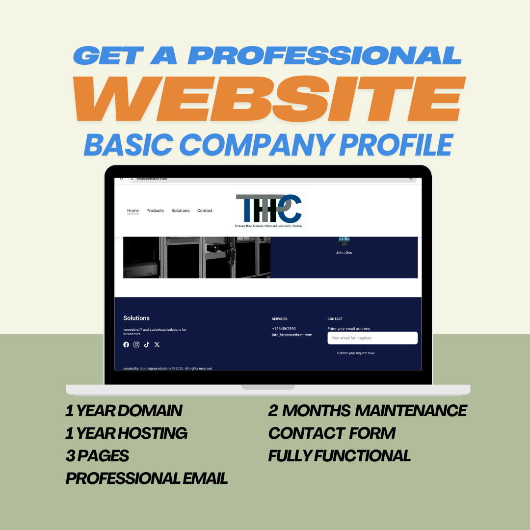 Website Basic Company Profile