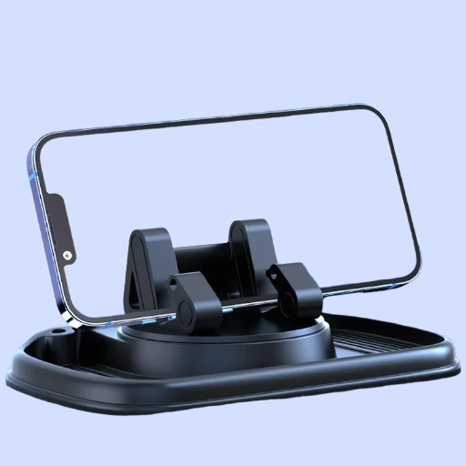 LISEN Car Phone Holder Dashboard, Anti-slip & Ultra Stable Mobile Phone Holder for Cars with Silicone Pad, 360° Rotation Universal Dash Phone Mount for iPhone 16 15 Pro Max, Samsung, Smartphones