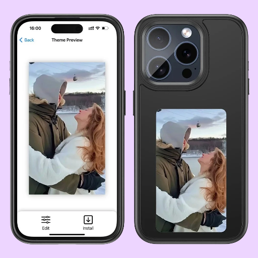New-tech NFC Function Phone Case For iPhone 15 14 13 Pro Max DIY Cases E Ink Screen Phone Cover Wear-resisting Smart iPhone Case