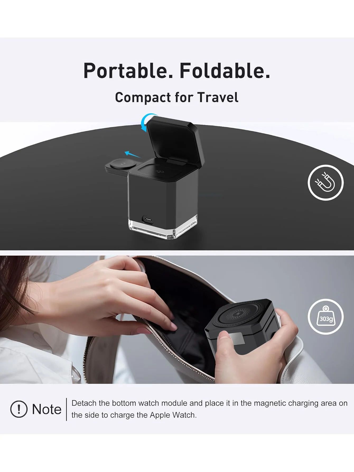 40W 4 in 1 fast Magnetic Wireless Charger Stand For Apple Watch Air Pods Pro 3 2 iPhone 14 13 12 Promax HUAWEI XIAOMI Samsung