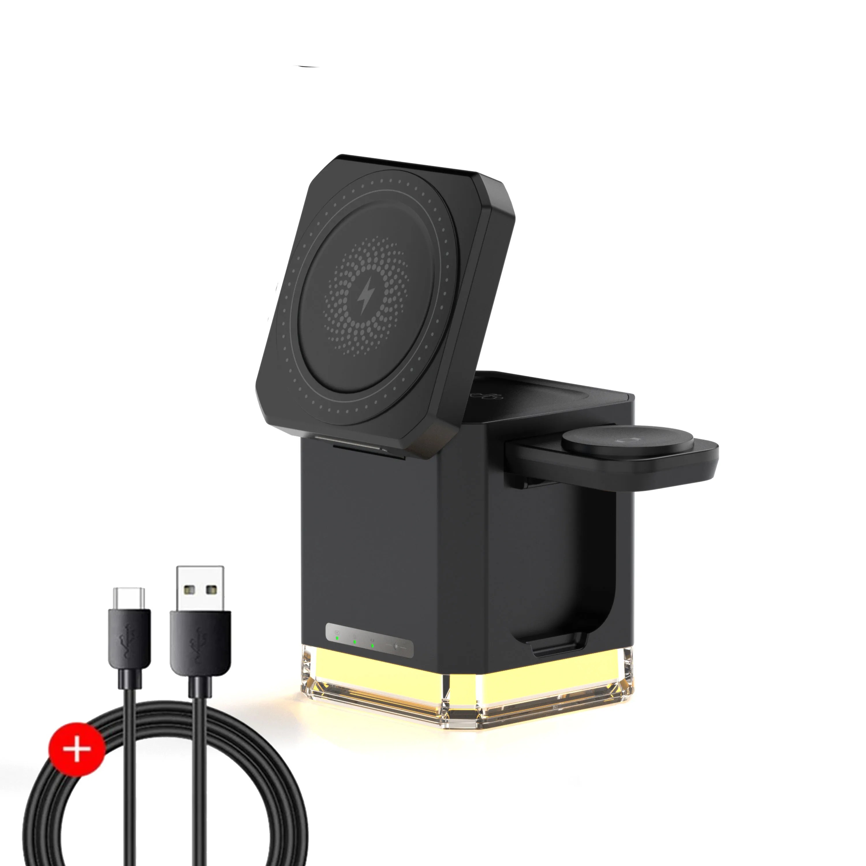 40W 4 in 1 fast Magnetic Wireless Charger Stand For Apple Watch Air Pods Pro 3 2 iPhone 14 13 12 Promax HUAWEI XIAOMI Samsung