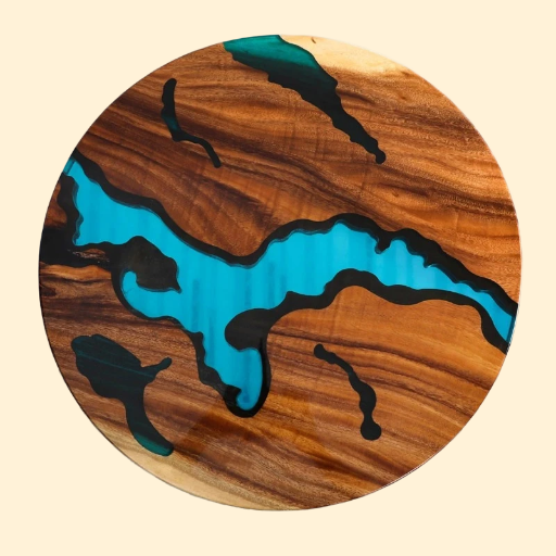 U-BEST Elegant Hairpin Table Legs Nordic Style Table River Base Living Room Coffee Dining Wood Table Resin Epoxy