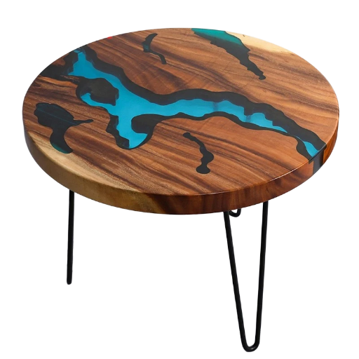 U-BEST Elegant Hairpin Table Legs Nordic Style Table River Base Living Room Coffee Dining Wood Table Resin Epoxy