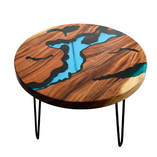 U-BEST Elegant Hairpin Table Legs Nordic Style Table River Base Living Room Coffee Dining Wood Table Resin Epoxy