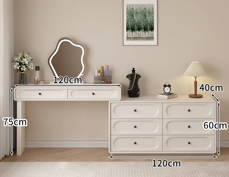Wooden Bedroom Vanity Makeup Desk Modern Comfortable Dressing Table White Concise Vanity Tocador De Maquillaje Home Furniture