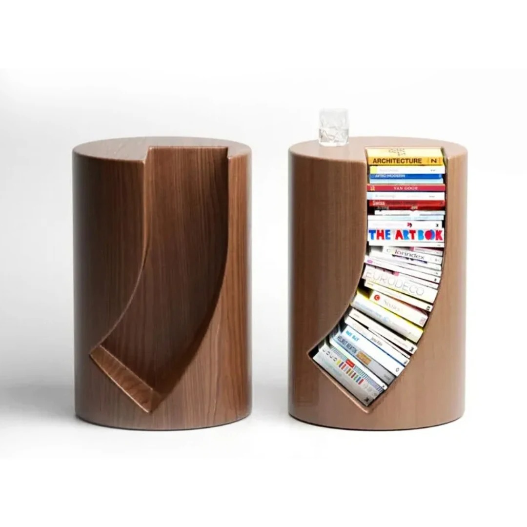 Simple Bookshelf Black Walnut Color Bamboo Furniture Bamboo Book Shelves Coffee Table Living Room Side Table Coffee Table