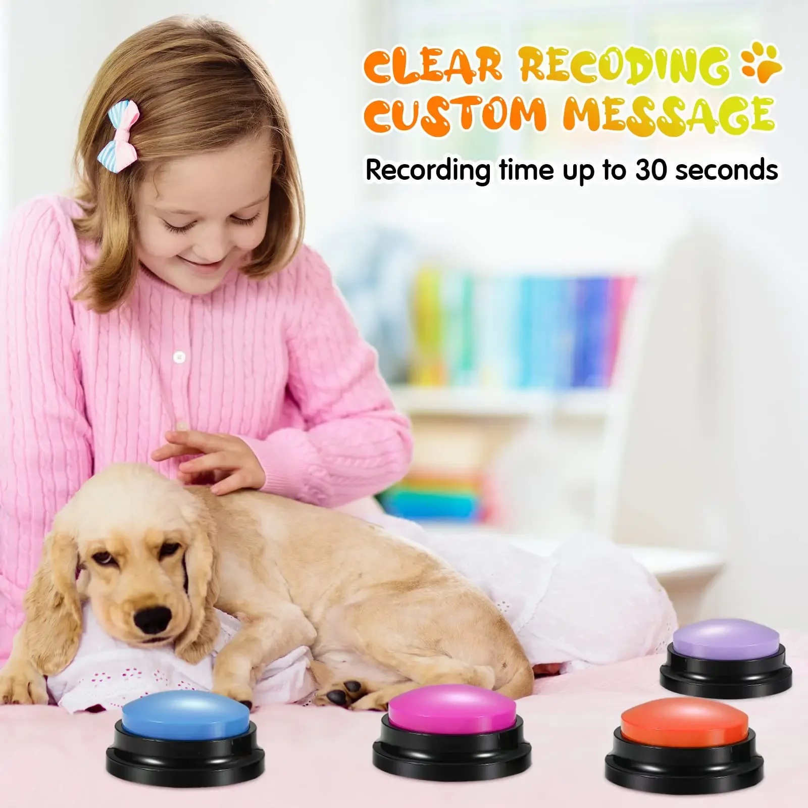 Dog Talking Button Recordable Dog Communication Button