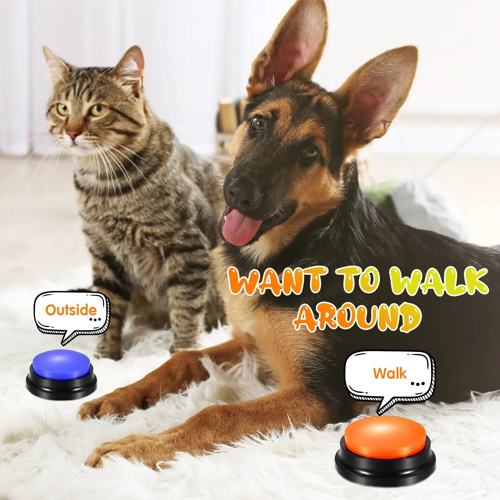 Dog Talking Button Recordable Dog Communication Button