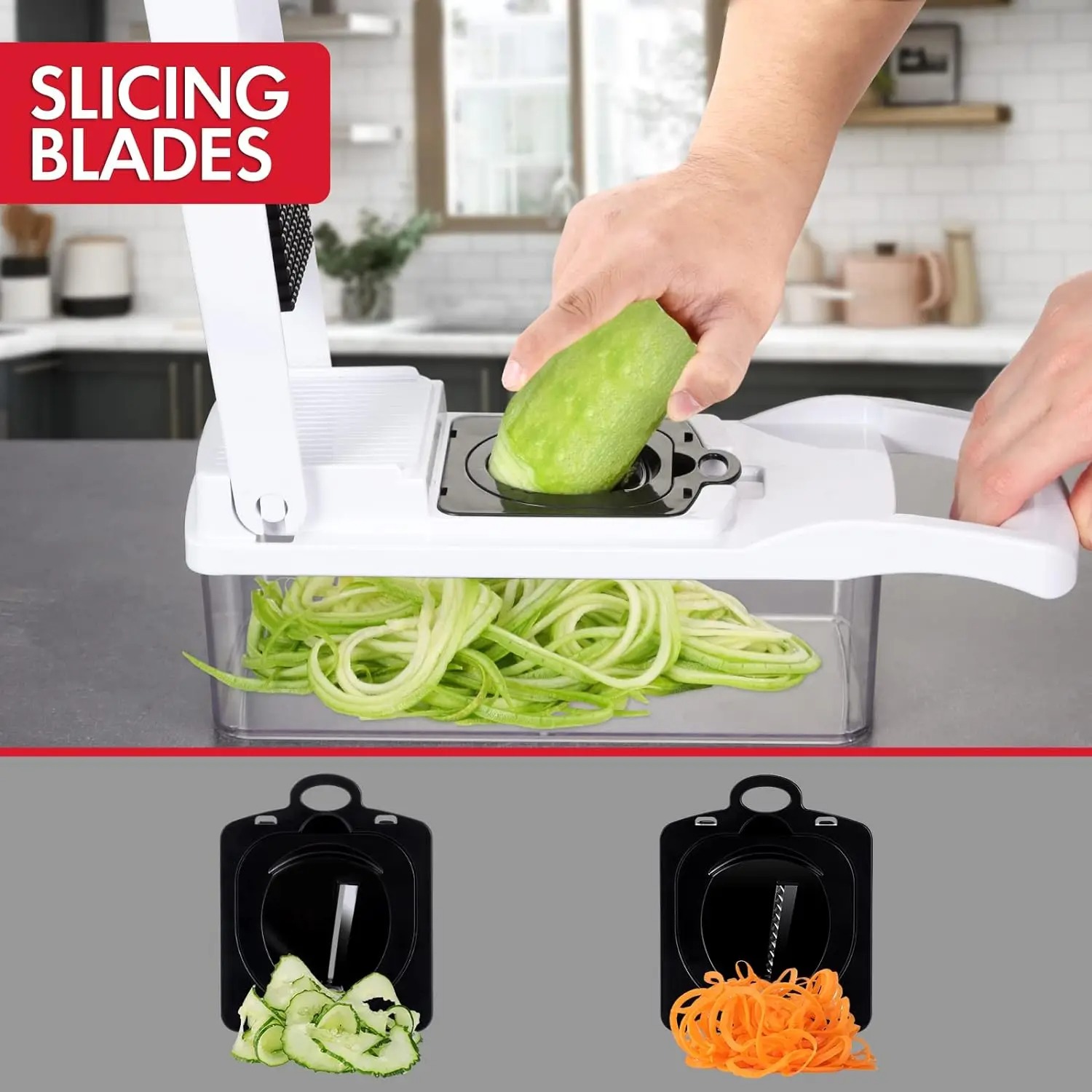 14pcs Set,Vegetable Chopper, Multifunctional Fruit Slicer, Manual Food Grater, Vegetable Slicer, Cutter With Container