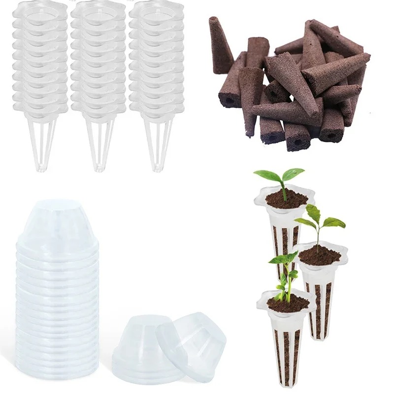 15/30Pcs Hydroponic Colonization Mesh Pot Net Cup 