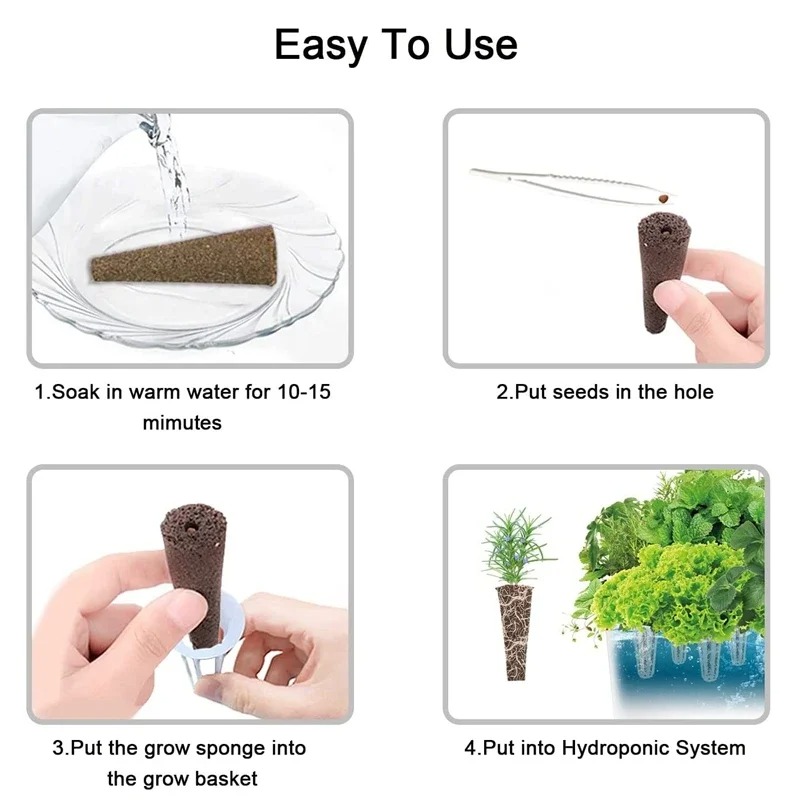 15/30Pcs Hydroponic Colonization Mesh Pot Net Cup 