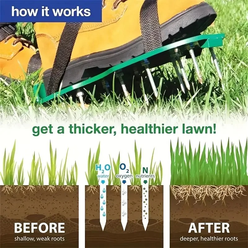 1 Pair Gardening Soil Loosening Shoe 