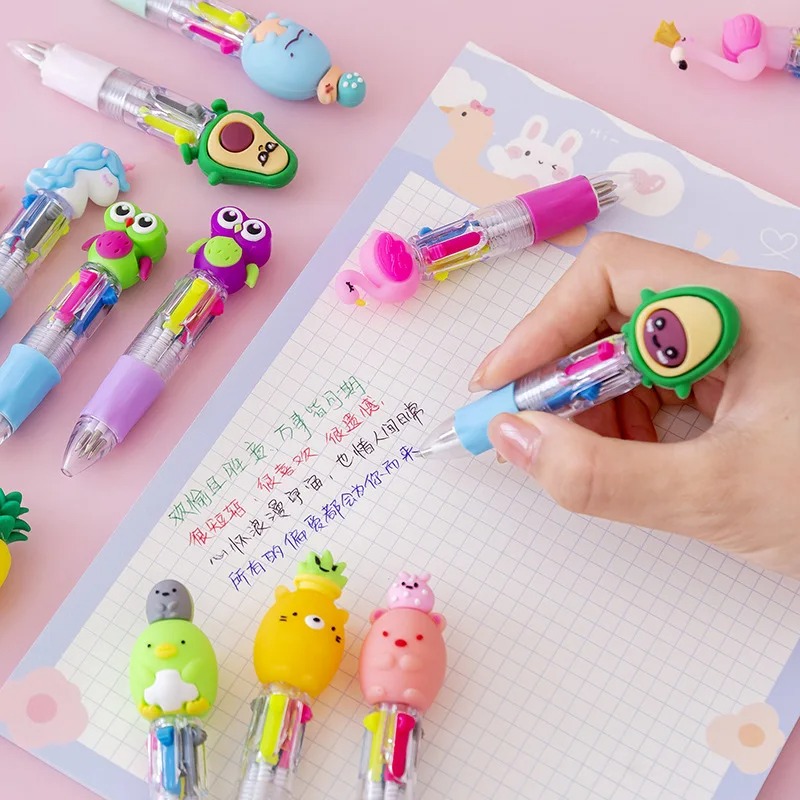 20Pcs/Lot Cute Cartoon 4 Color Mini Ballpoint Pen