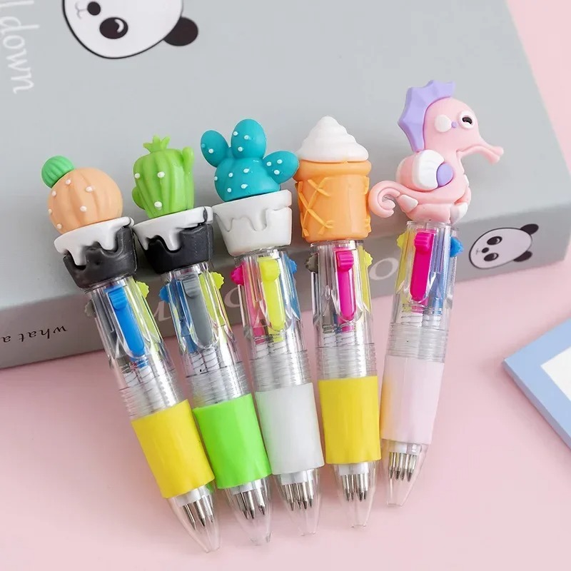 20Pcs/Lot Cute Cartoon 4 Color Mini Ballpoint Pen
