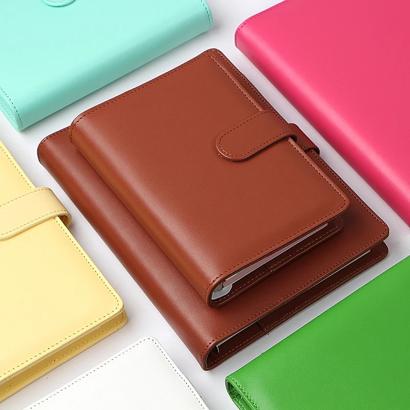 Leather Spiral A5/A6 Color Notebook Cover 