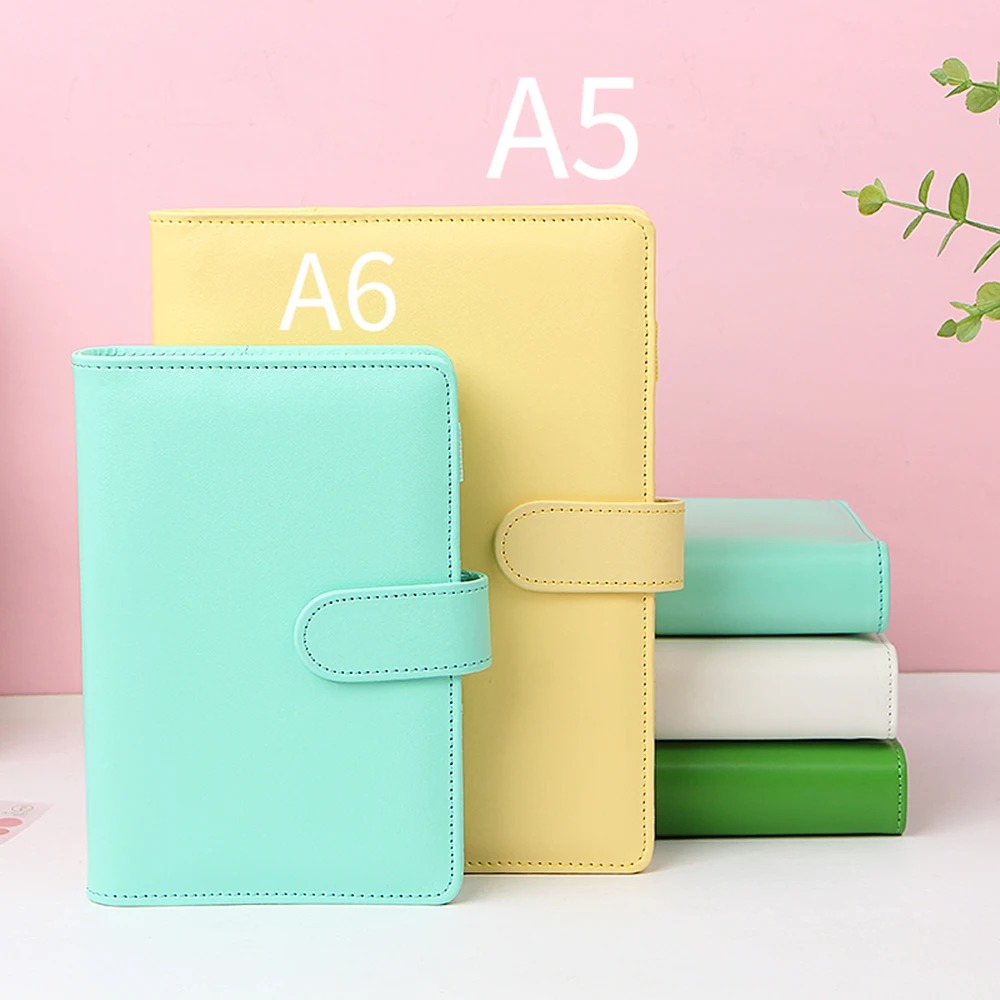 Leather Spiral A5/A6 Color Notebook Cover 